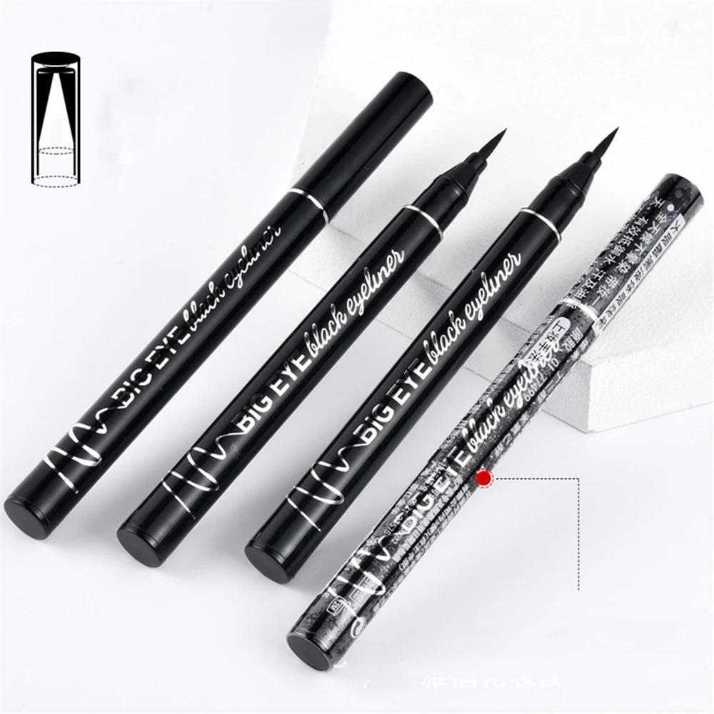 Preto líquido eyeliner olho compõem super delicado à prova dlong água longa duração olho forro fácil de usar olhos maquiagem cosméticos beleza ferramenta