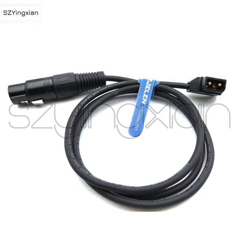 XLR 4-Pin Female To D-Tap Sony Venice F55 SXS Camera Practilite 602 SLR Camera Power Cord