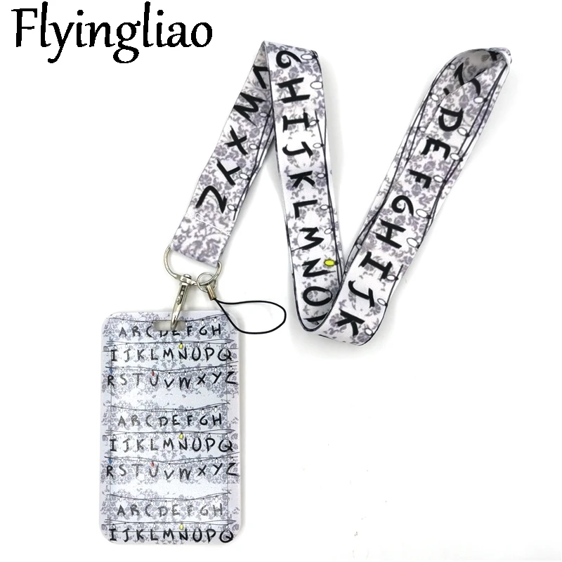 

Letters Key lanyard Car KeyChain ID Card Pass Gym Mobile Phone Badge Kids Key Ring Holder Accessories Decoration