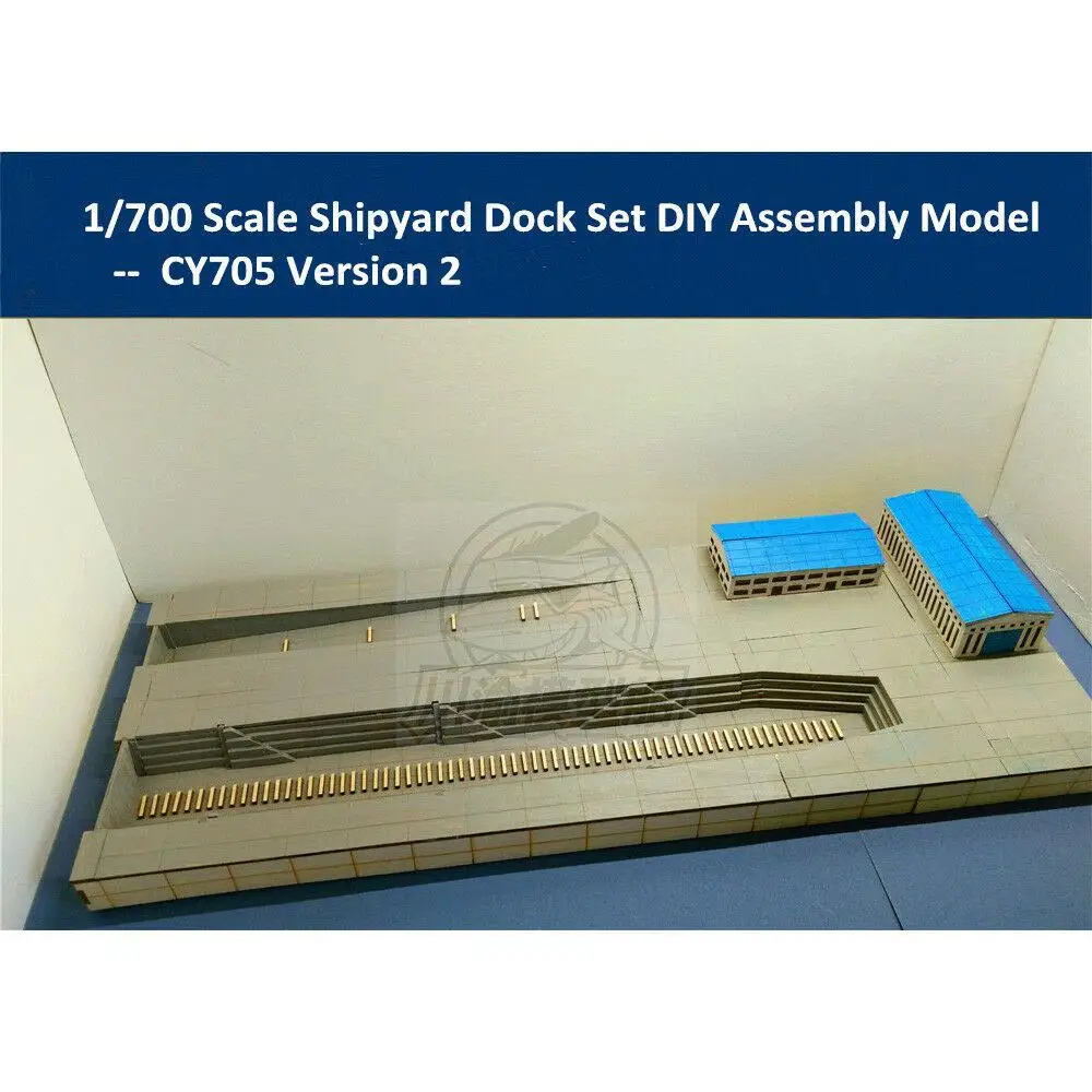 

CY705 1/700 Scale Shipyard Dockyard Diorama Platform DIY Set Wooden Assembly