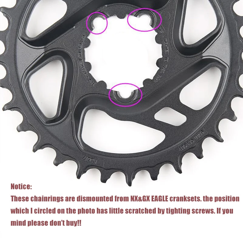 SRAM 12 Speed EAGLE Chainring 34T Crown X-SYNC 6mm Offset Steel Aluminum Alloy NX SX GX EAGLE Chain Wheel Without Bolts