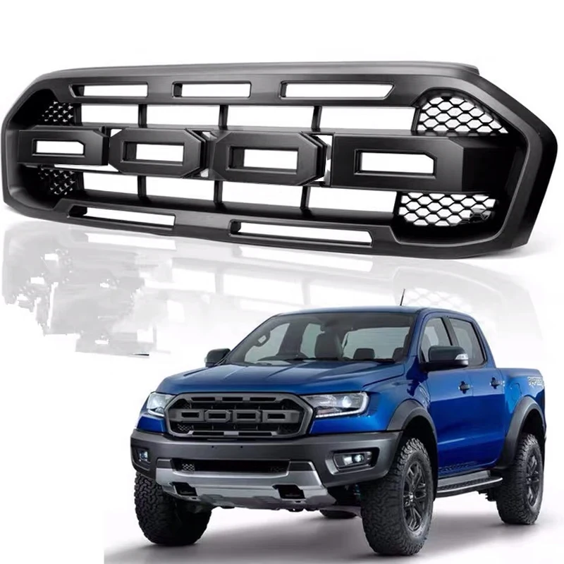 Para ranger t8 grill raptor para ranger lariat t8 xl xl xlt fx4 px mk2 limitado 2018-2021 grelhas de corrida dianteiras malha máscara pára-choques grades