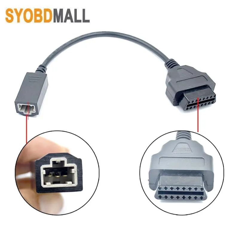 Hot Sell 3Pin OBD 2 Cable for Honda 3pin OBD1 Adapter OBD2 OBDII for Honda 3 Pin To 16 Pin Connector Compatible Diagnostic Tool