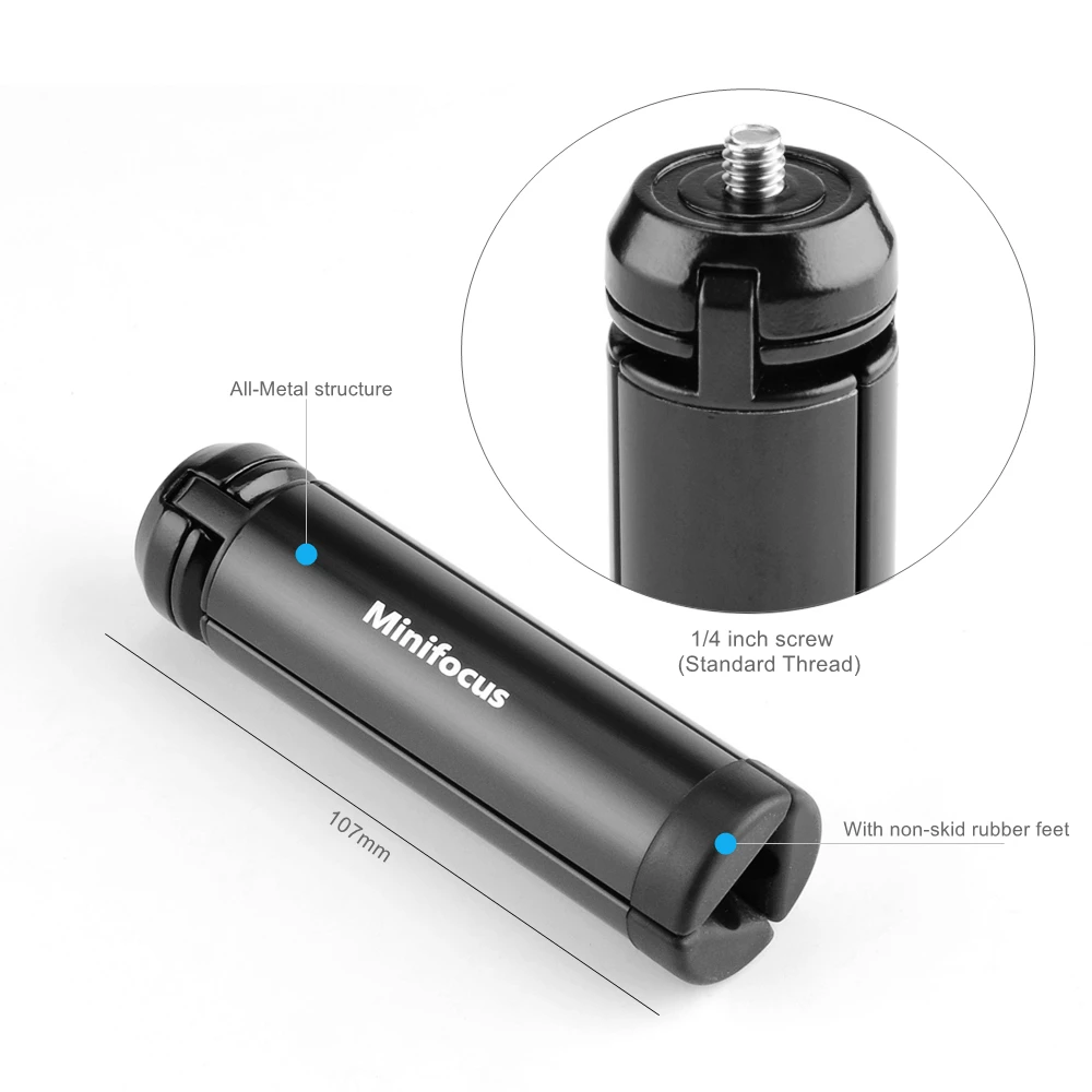 حامل ثلاثي القوائم صغير قابل للطي لعصا السيلفي ، حامل أحادي لـ Zhiyun Smooth Q 4 X DJI OSMO Mobile 2 3 ، مقبض Gimbal Vlog