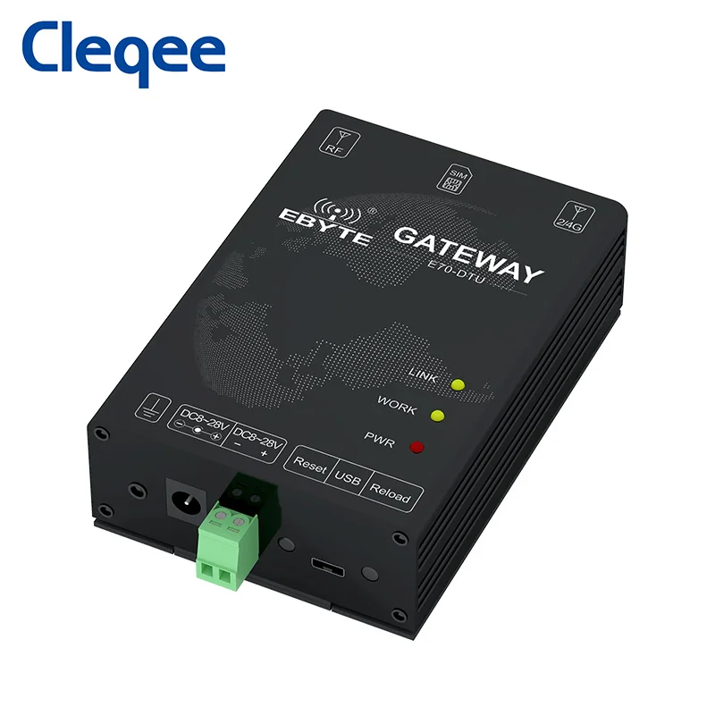 Cleqee-2 E70-DTU(433NW30-GPRS) GPRS Modem 6.5km wireless networking equipment 433MHz 30dbm Networking LoRa rf Module lOT Gateway