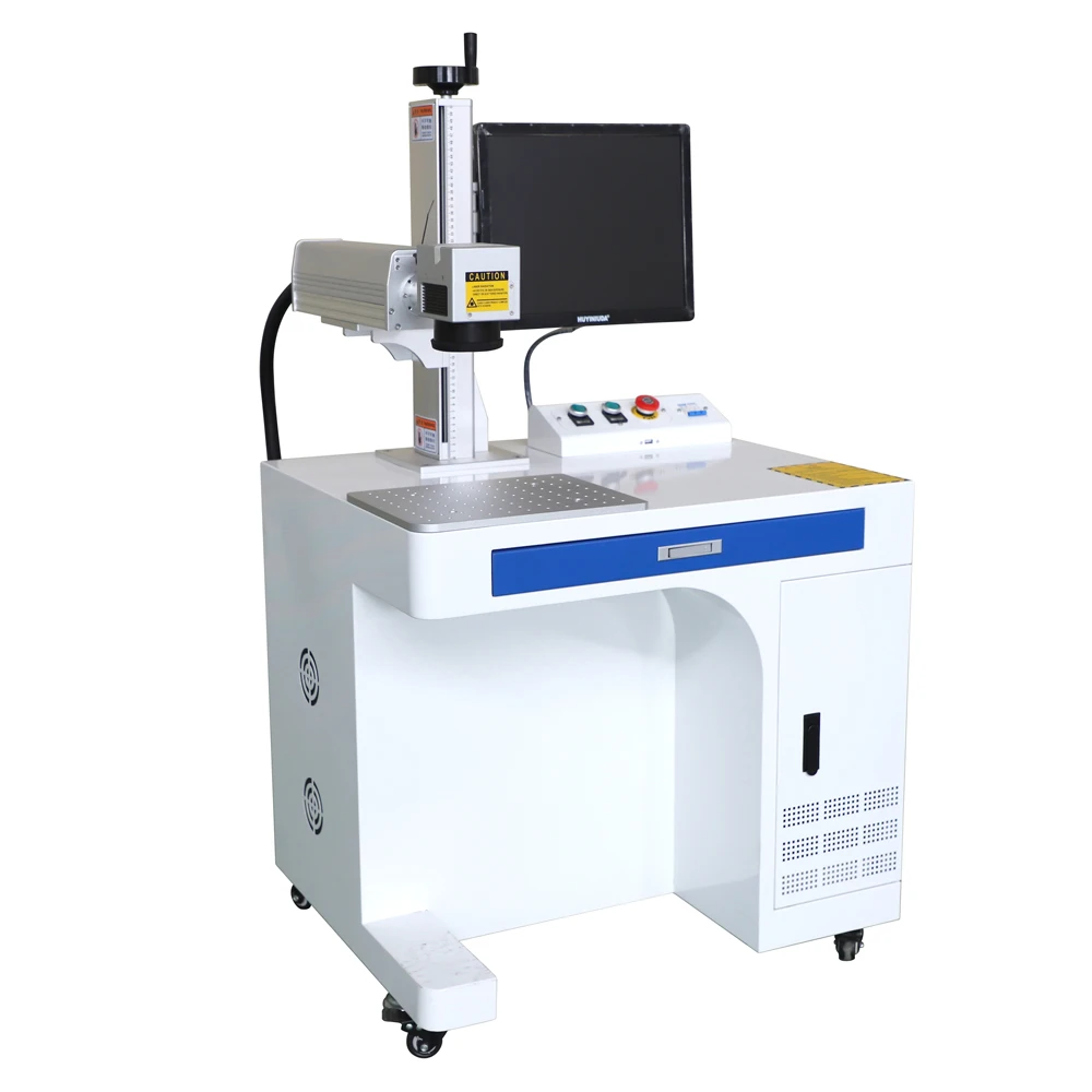 

Mini Fiber Laser Marking Machine 10W 20w 30w Raycus 200*200 Desktop Fiber Laser Metal Laser Engraver Machine For Steel