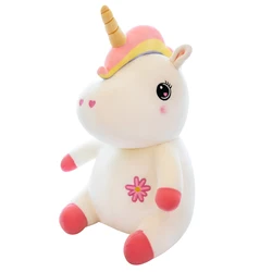 65cm Kawaii Giant Unicorn Plush Toy Soft Stuffed Unicorn Soft Dolls Animal Horse Toys For Children Girl Pillow Birthday Gifts