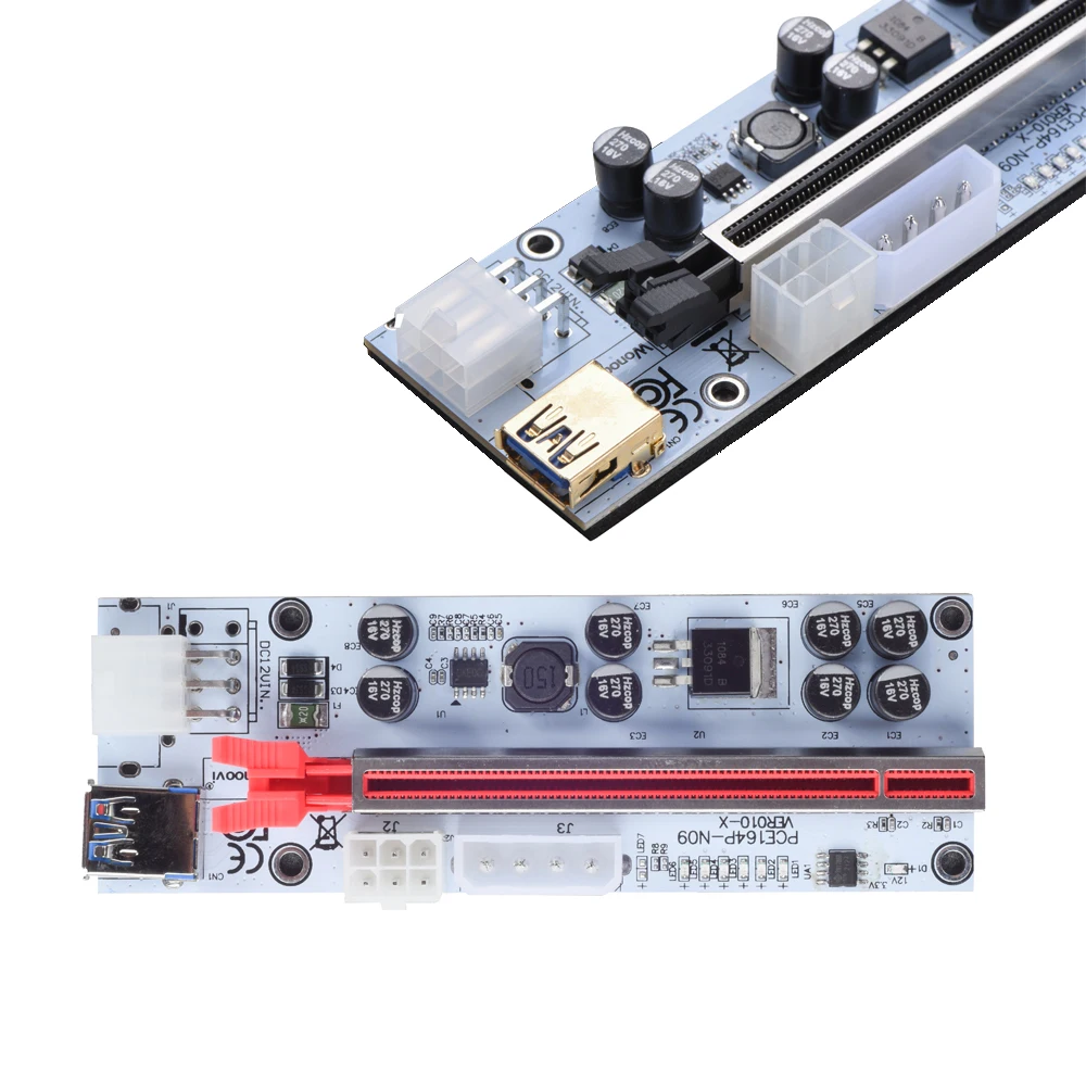 Pcie riser 010 010x riser para placa de vídeo, placa gráfica, gpu usb 3.0 cabo, pci express x16 para mineração bitcoin