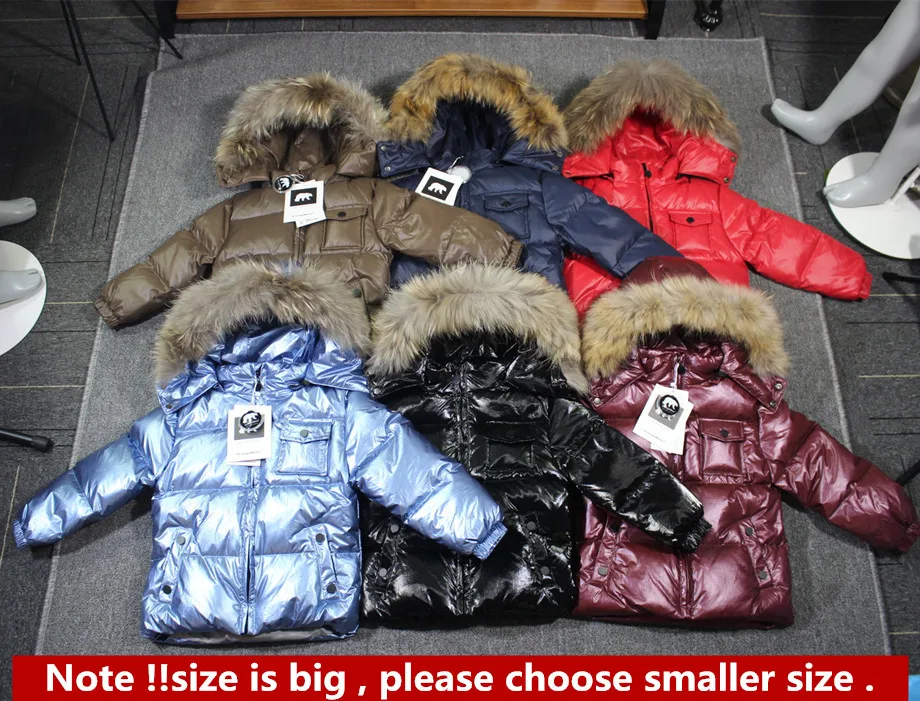 Brand winter Jacket for boys clothing mother & kids clothes duck down children baby boys clothes girls costume coat snowsuit