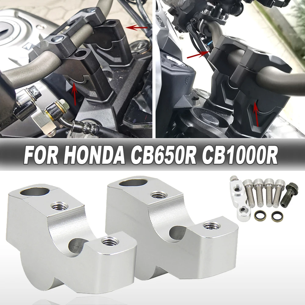 For Honda CB650R 2019 2020 CB 650 R Extend Adapter CB650 R CB 1000 R CB1000R Motorcycle Handlebar Riser Bar Mount Handle Clamp