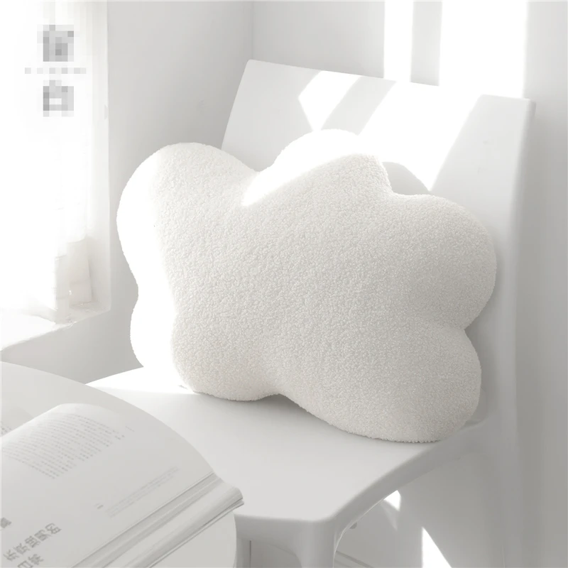 Nordic Style Cartoon Cloud Plush Toy Soft Stuffed Weather Partly Cloudy Plush Pillow Doll Baby Pillow Kawaii Room Decor Gift