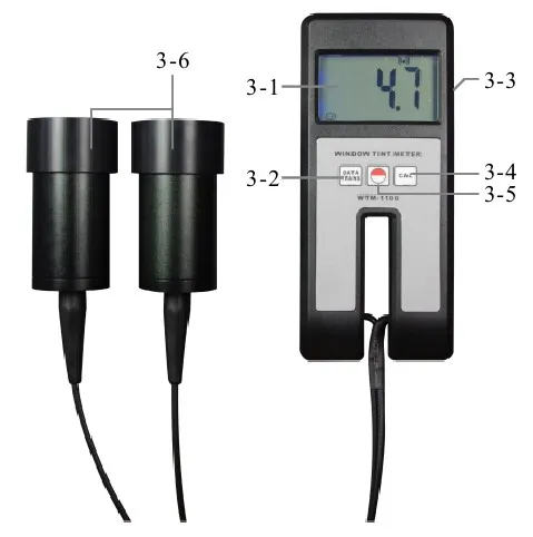 WTM1100 – compteur de teinte de fenêtre LANDTEK WTM-1100, pour vitres d'automobiles