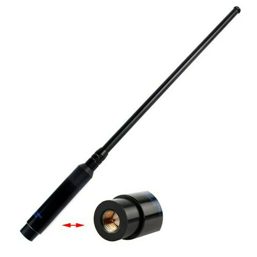 

RH-660S UHF/VHF dual frequency high gain Telescopic antenna SMA-Male , suitable for BaoFeng YAESU TYT etc other walkie-talkies