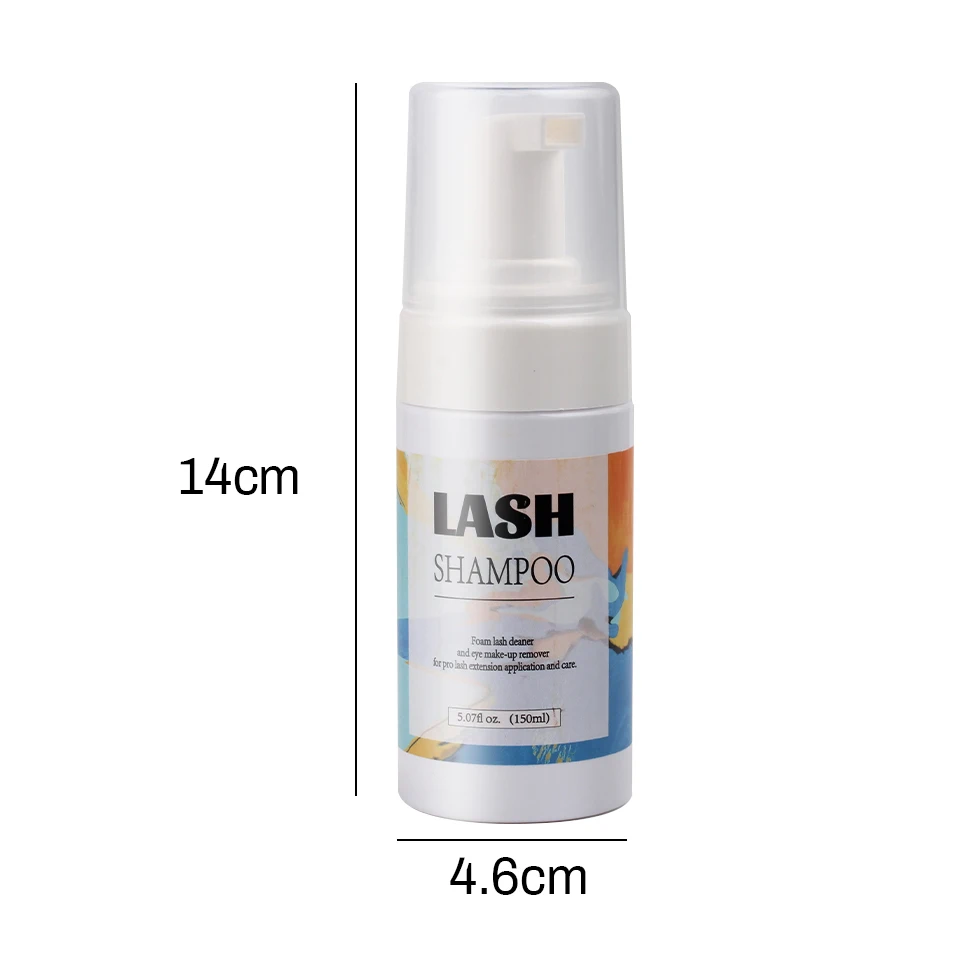 Alta qualidade 150ml cílios shampoo limpeza suave cílios/enxerto extensão cílios mousse espuma pro cílios cleaner