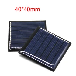 3V 65MA 4*4 cm Solar Panel Motor Circuit Power Supply DIY Handmade Toy Accessories Photovoltaic Power Generation Panel 40*40mm