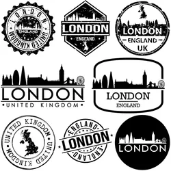 London Heat Transfer Iron On Patches For Clothes Appliques For Clothing Fashion Parches Termoadhesivos Para Ropa