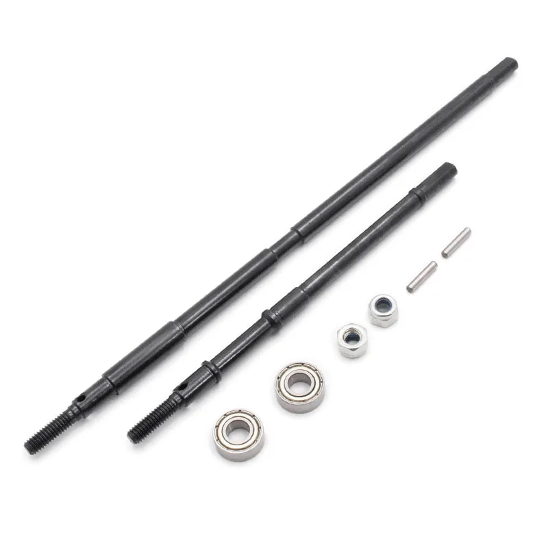KYX Racing Hardened Steel Drive Shaft Rear Axle Shaft Upgrades Parts Accessories for 1/10 RC Crawler Car Axial Wraith Rear Axle