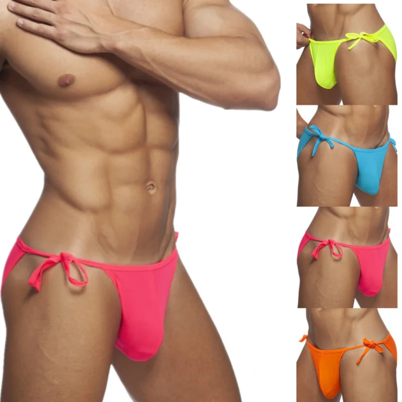 

Sexy Side lacing swimsuits men swim briefs hot beach swim shorts men swimwear sunga gay men thong swimwear bathing suits