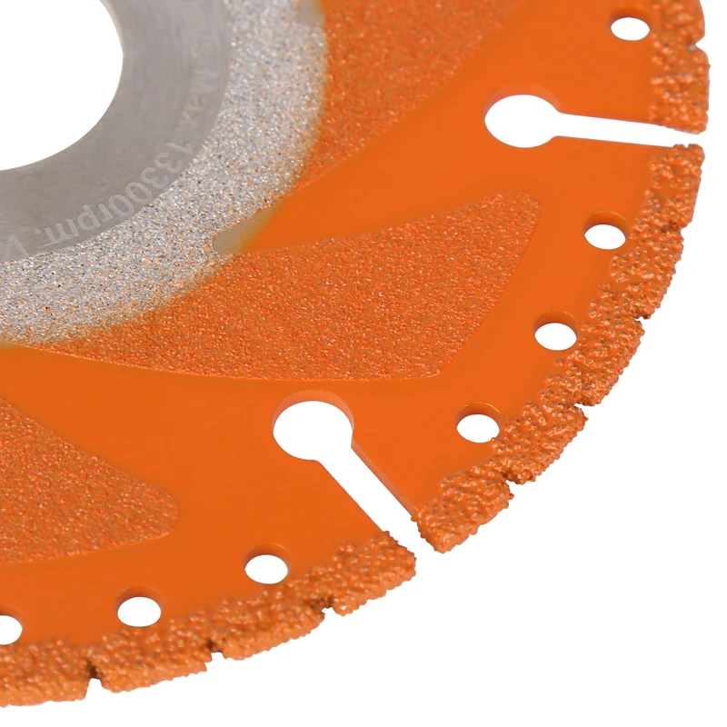 Vearter 115/125/150mm(4.5/5/6inch) Vacuum Brazed Diamond Saw Blade Multi-Purpose Demolition Cutting Wheel Disc Steel Metal Stone