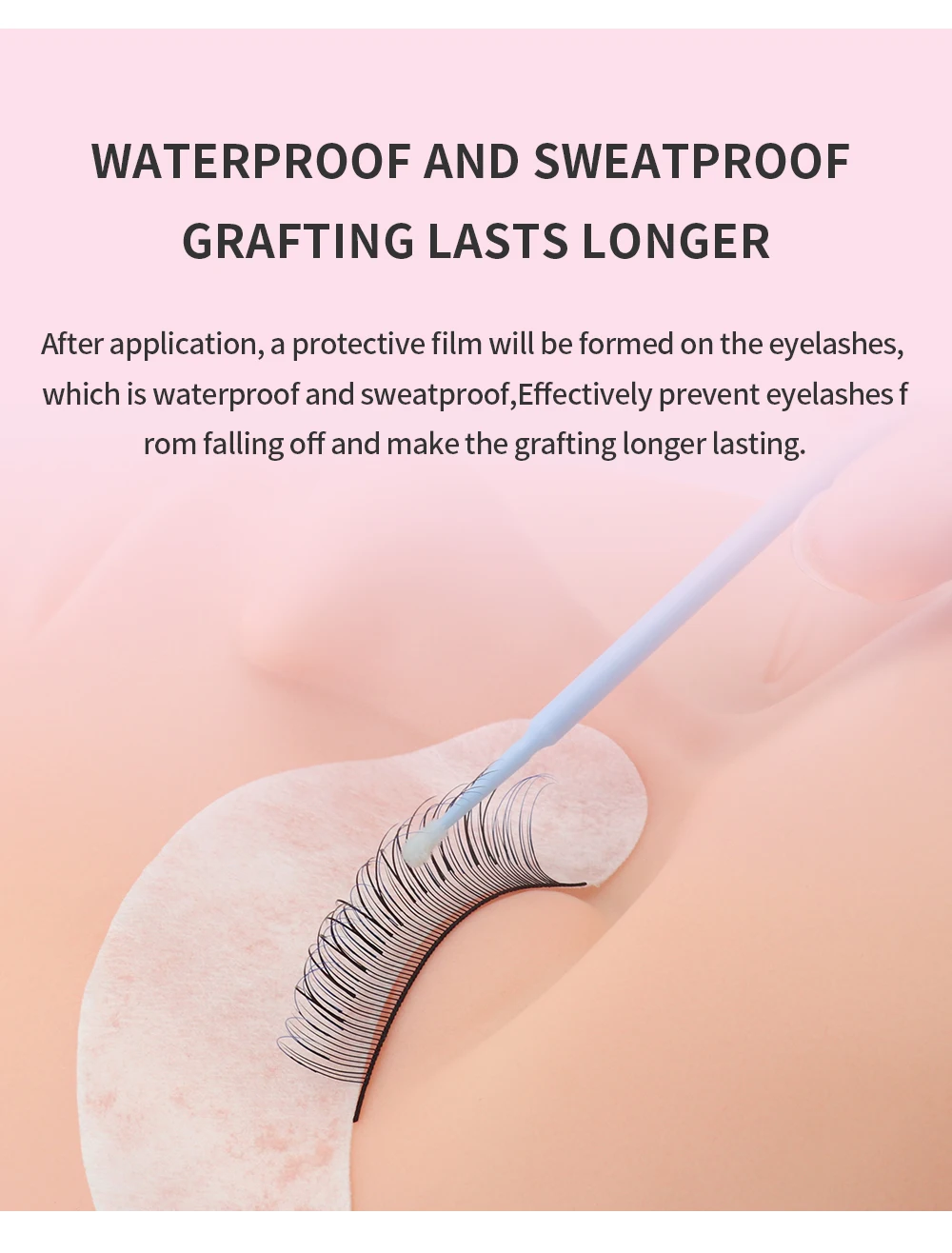 GLAMLASH 10 ml/15 ml Wimpern Super Bonder für Wimpernverlängerung Bonder Private Label Pfropfen Wimpernkleber Schnell trocknend Langlebig – Detail 7