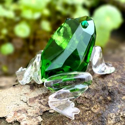 K9 Crystal Frog Figurines Collection Glass Vivid Animal Paperweight Table Ornament Craft Kids Birthday Gifts Home Decor