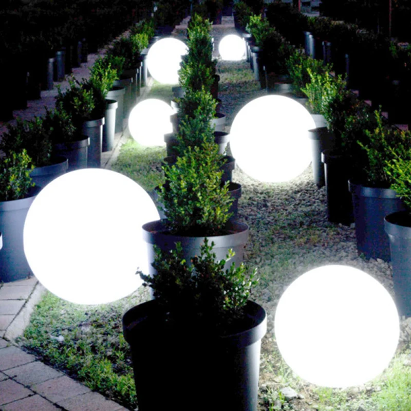 Outdoor Waterproof Led Garden Lights Ball Glow Landscape Lamp 16 Colors Swimming Pool Christmas Decoration