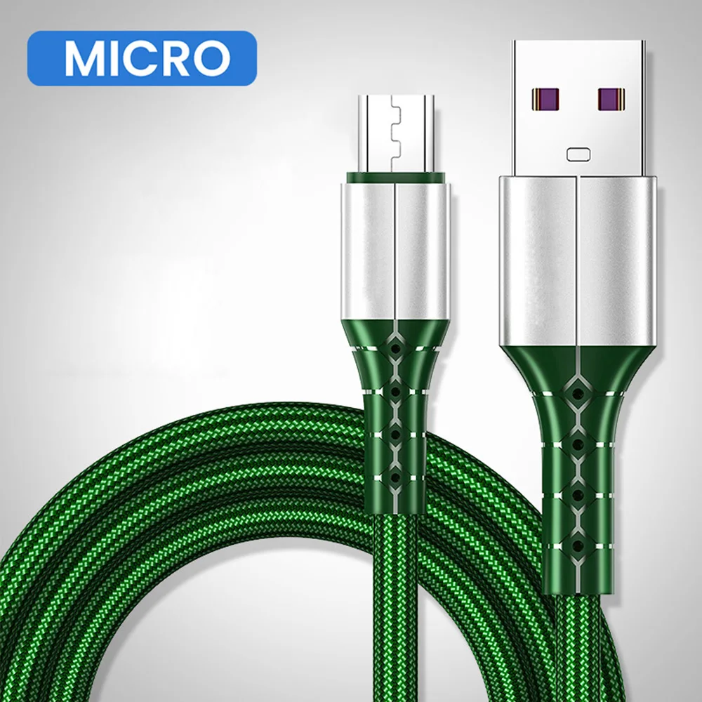 Кабель Micro USB Type-C для быстрой зарядки, 5 А, 0,3/1/1 м