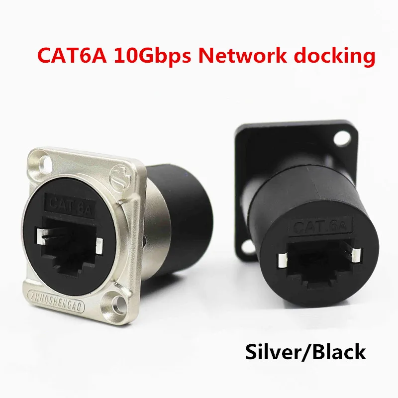 New high quality Original RJ45 CAT6A Network Connetor Gigabit 10GE Round D Type Crimping Docking Base cat.6A Socket