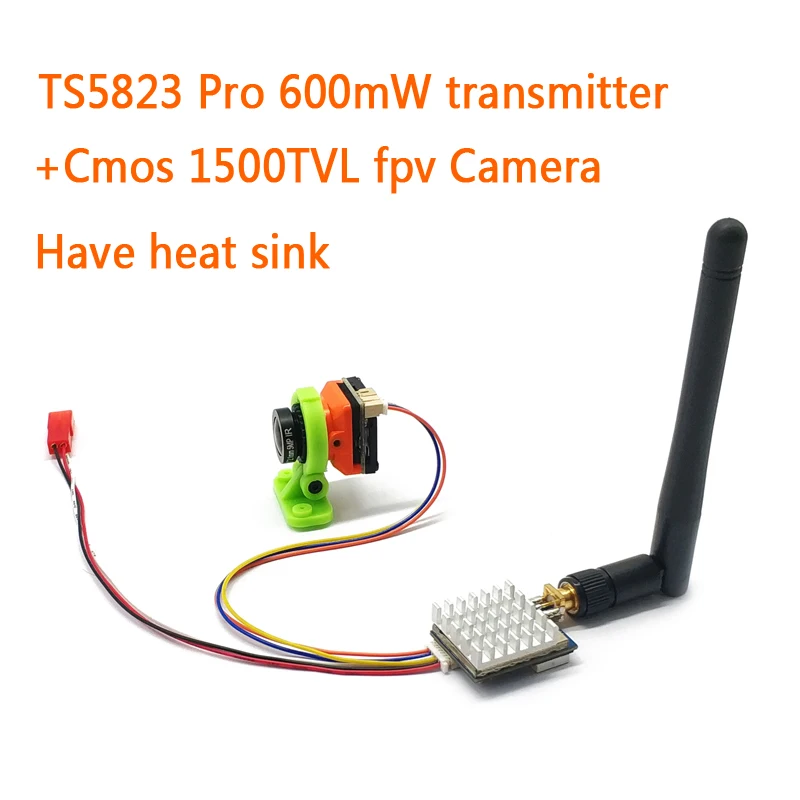 FPV System B19 Cmos 1500TVL fpv Camera 2.1mm lens + 5.8G 40CH 600mW Transmitter Wide Voltage for RC Quadcopter FPV Racing Drone