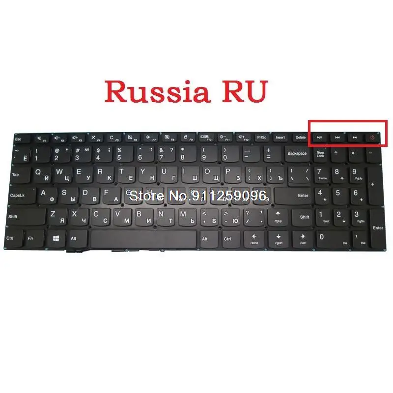 

Laptop Keyboard For Lenovo 110-15 110-15ACL 110-15AST 110-15IBR Russia RU Italy IT Nordic NE Germany GR Without Frame New