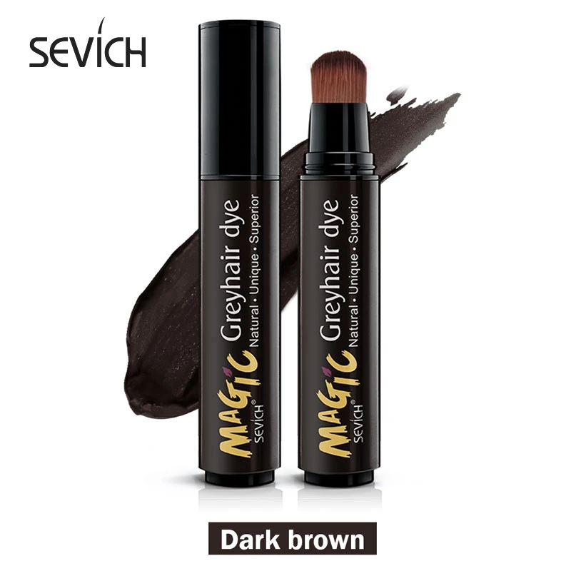 

Sevich Natural Herb Hair Dye Pen Hairline Concealer Root Edge Control Makeup Instantly Cover Up Grey Hair