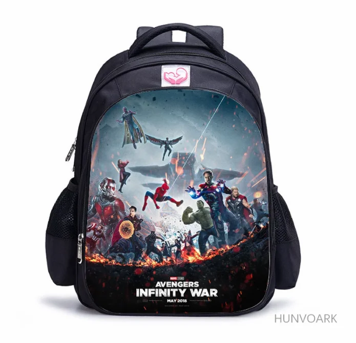 Avengers Infinity War Backpack Thanos Black Panther Printing Cartoon Children School Bags Boys Teenage Capacity Girls Mochilas