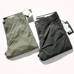 Pantalones ajustados de estilo japonés para hombre, pantalón informal elástico de secado rápido, estilo CHINO recto, para negocios, novedad de verano 2021