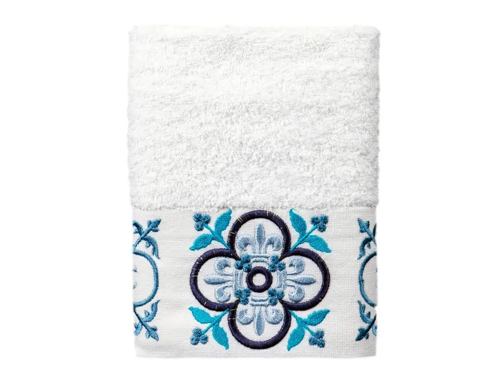 Dowry Wonderland 6 S Iris Hand Face Towel Set White Gray