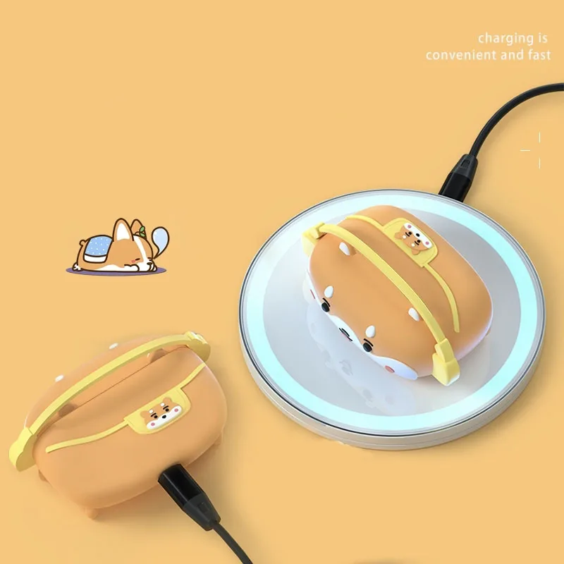 น่ารักนมชาสุนัขซิลิโคนสำหรับ Apple Airpod 3 (3rd) gen กรณีการ์ตูนหูฟังสำหรับ Airpods 1 2 Pro ชุดหูฟัง3กล่อง