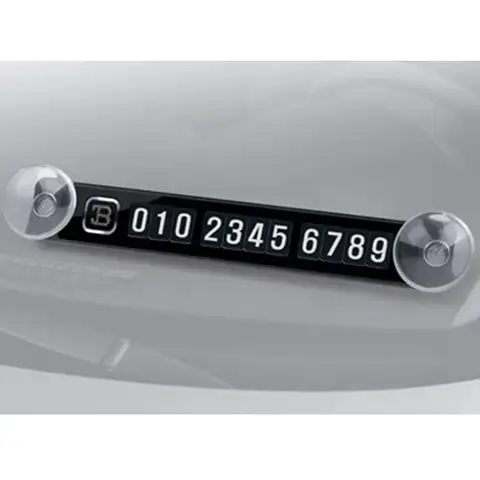 Car Sticker Car Temporary Parking Card Magnetic Phone Number Card Plate Sucker For Golf Skoda Ford Focus Audi Car Accessories
