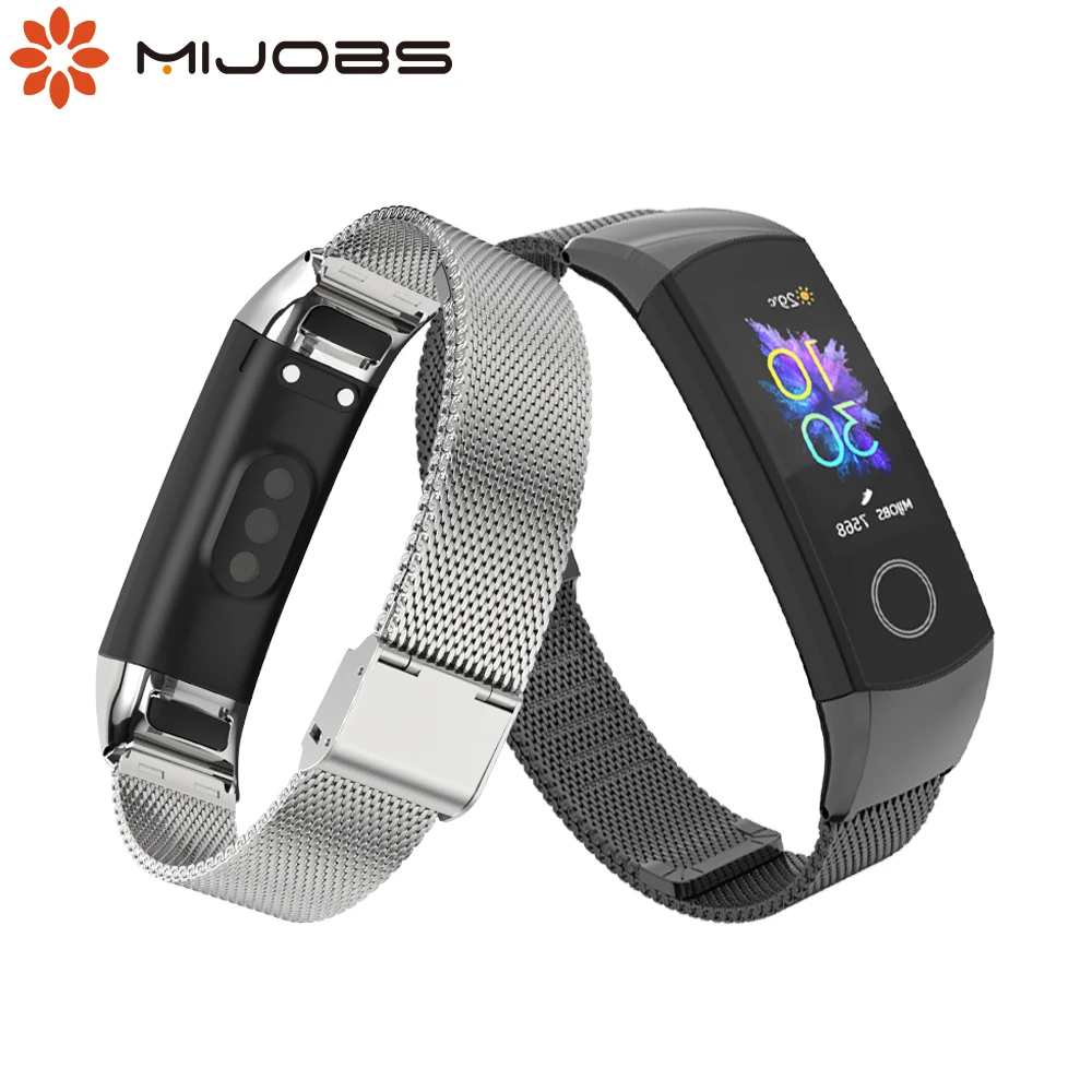 For Honor Band 5 Strap Metal Milanese Bracelet for Huawei Honor Band 4 Wristbands Correa Stainless Steel Replacement Wrist Belt