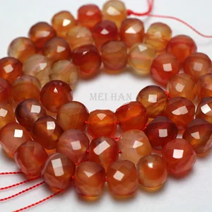Meihan Natural 8*8 mm carnelian Cube Facets Precious Stone Tài khoản lỏng lẻo để làm đồ trang sức DIY 8 Bán hàng chính BR 52 - №6