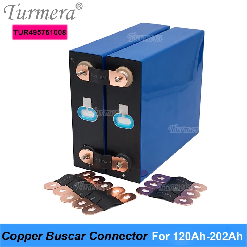

Медный соединитель шин Turmera для аккумулятора 3,2 В Lifepo4 Ач для 36 В электровелосипеда, бесперебойный источник питания 12 В