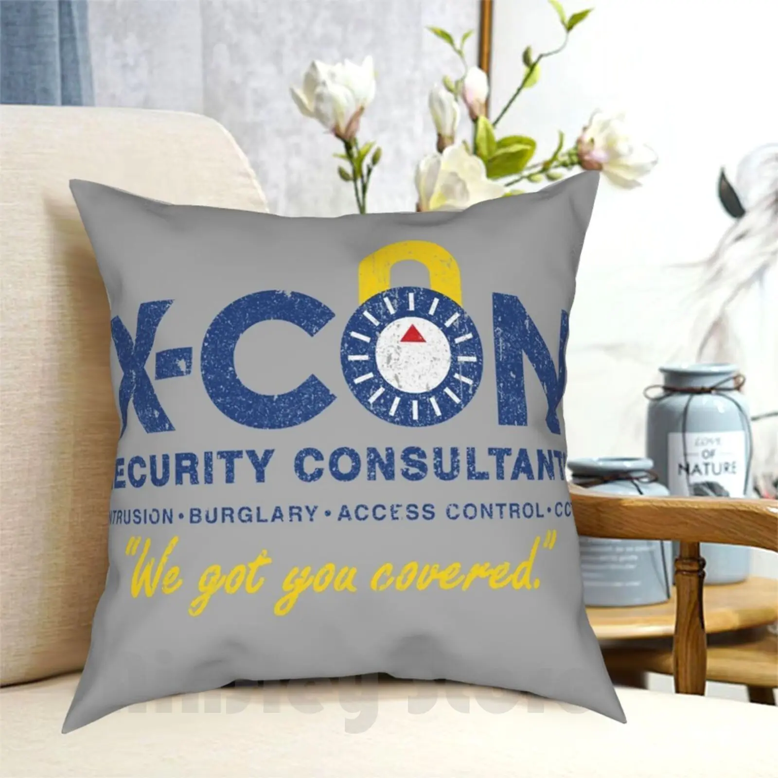 X-Con Security Consultants Pillow Case Printed Home Soft Throw Pillow Paul Rudd Movie Van Dyne Evangeline Lilly