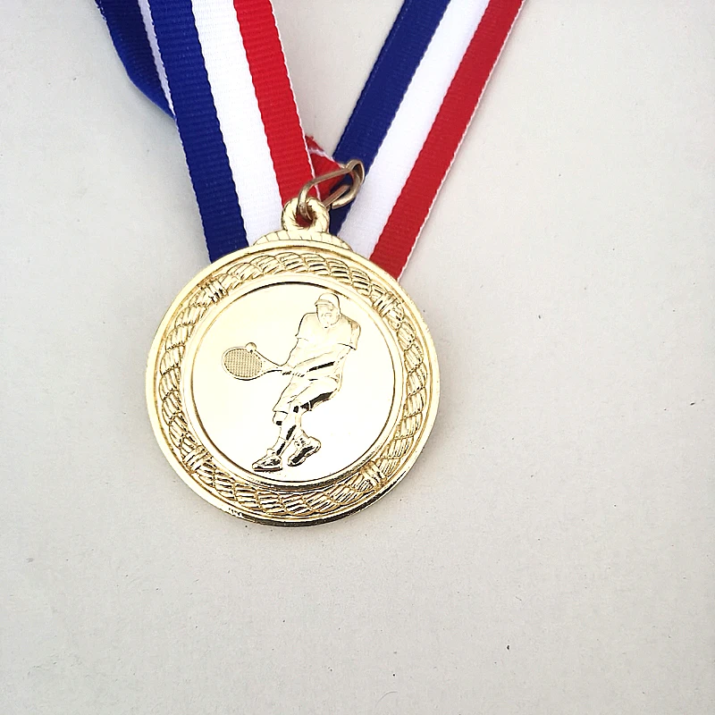 Tennis Match Medals Souvenir Fans Zinc Alloy Official Sport Match Adward The School Sports Meeting Medal Award5.0CM