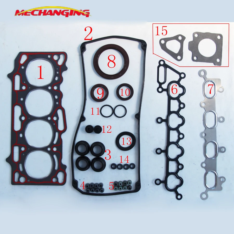 

4G13 For MITSUBISHI LANCER COLT CARISMA Engine Part Engine Overhaul Package Full Gasket Set Engine Seal Gasket MD978013 50217900