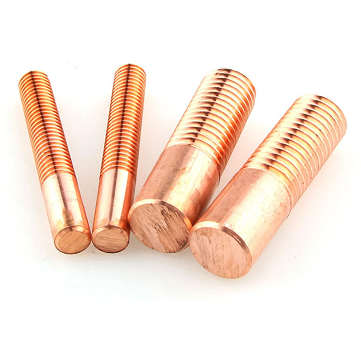 Pure Copper Tapping Electrodes for Spark EDM Thread Electrode Discharge Red Copper Screw Tooth Metric Size M2 to M20 30X50mm