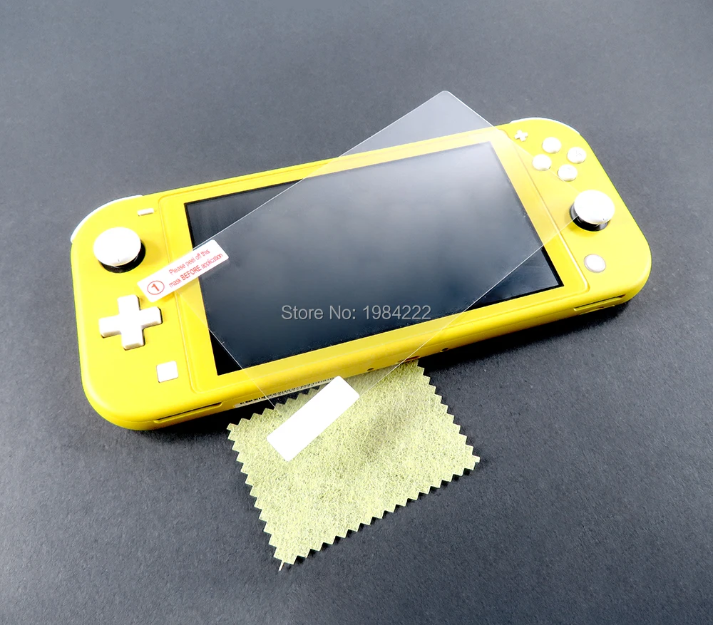 200pcs Protective film with Cleaning Cloth for Nintend Switch Lite Pet Film HD Protective Screen For NS switch lite