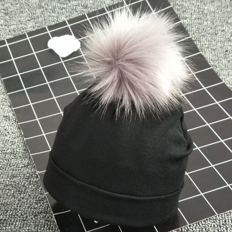 Solid Color Baby Hat Scarf Spring Autumn Winter Warm Boys Girls Cotton Pompom Hats For Kids Baby Beanie Caps With Pompon Bonnet