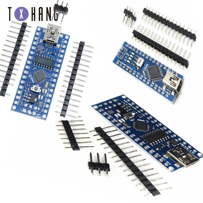 Микроконтроллер Nano V3.0 ATmega168 / 328P / 5 В 16M для Arduino ATF с Загрузчиком, совместимая Плата расширения