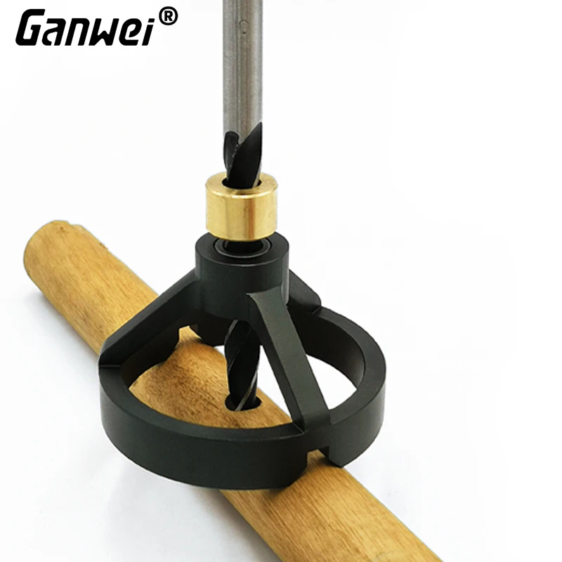 Guide de perçage Vertical pour trous aveugles, poinçon de positionnement, rond et carré, matériel perforé à 45 °, cheville en bois de hêtre