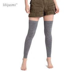 Thin Cotton Leg Warmers Women Winter Knit Warm Soft Boot Gaiter High Knee Sleeve Unisex Leg Warmers Boot Topper Stocking