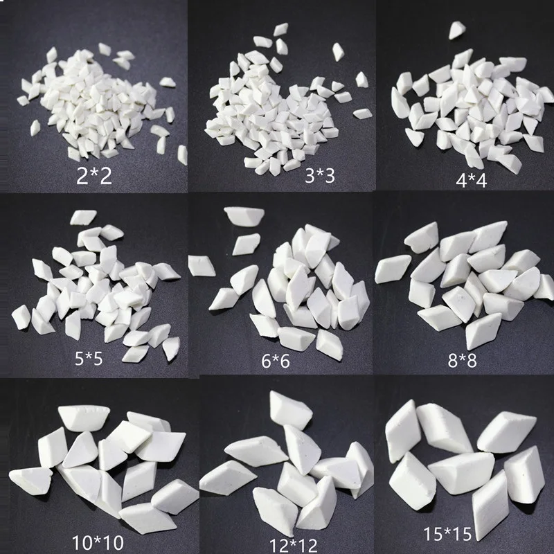 Pedra de Moedura Cerâmica da Alumina Abrasiva de Polimento da Pedra de Moedura do Triângulo Oblíquo da Alumina 1kg Alta