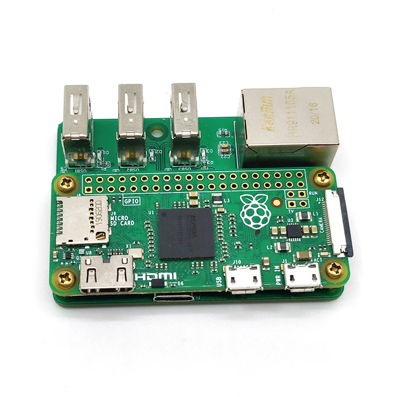 Usb da placa de expansão do cubo da rede do raspberry pi zero ao hub ethernet